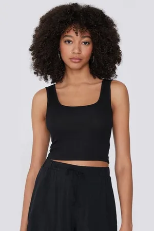 Tezenis Top corto Tirantes Anchos Algodón Calado Mujer Tamaño M