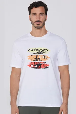 Tezenis Camiseta Cuello Redondo Algodón Estampado Hombre Tamaño M
