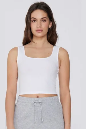 Tezenis Top corto Tirantes Anchos Algodón Calado Mujer Tamaño S