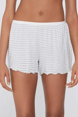 Tezenis Pantalones Cortos Algodón Estampado Punto Festoneado Mujer Tamaño L
