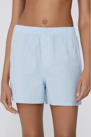 Tezenis Pantalones Cortos Tela Algodón Arrugada Mujer Tamaño L