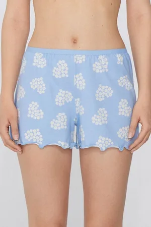 Tezenis Pantalones Cortos Algodón Estampado Punto Festoneado Mujer Tamaño L