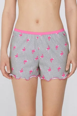 Tezenis Pantalones Cortos Algodón Estampado Punto Festoneado Mujer Tamaño S