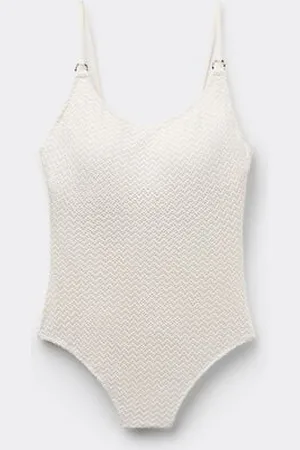 Tezenis Bañador Entero de Brasier con Relleno Precious Net Mujer Tamaño M