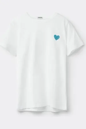 Tezenis Camiseta Algodón Cuello Redondo Bordado Niña Chica Tamaño 8-9