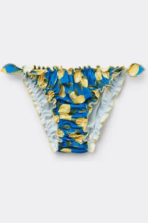 Tezenis Braguita Bikini Fruncida Lazos Niña Chica Tamaño S/M