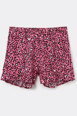 Tezenis Shorts de Tela de Viscosa con Volante Chica Tamaño 2-3