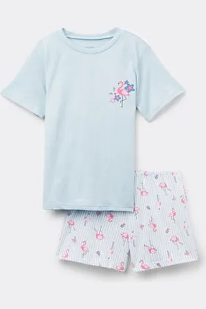 Tezenis Pijama Corto Algodón Estampado Niña Flamenco Chica Tamaño 12-13