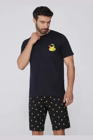 Tezenis Pijama Corto Algodón Estampado Patito Hombre Tamaño XL