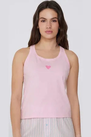 Tezenis Camiseta Tirantes Anchos Algodón Bordado Mujer Tamaño S