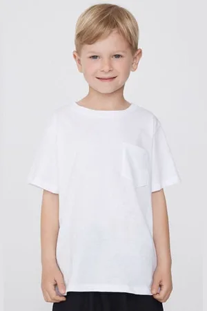 Tezenis Camiseta de algodón de cuello redondo con bolsillo para niño Niño Tamaño 4-5