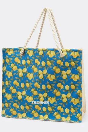 Tezenis Bolso de Playa Grande Logo Mujer Tamaño TU