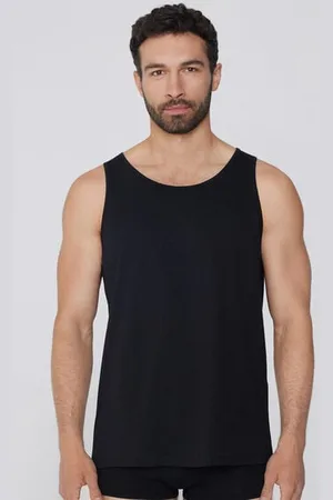 Tezenis Camiseta de tirantes ancho y cuello redondo de algodón Hombre Tamaño L