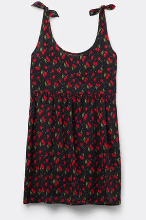 Tezenis Vestido Corto con Nudos Tela Viscosa Mujer Tamaño M