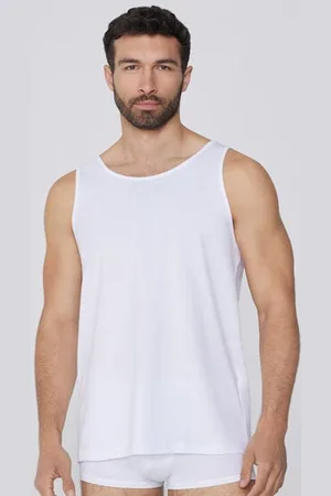 Tezenis Camiseta de tirantes ancho y cuello redondo de algodón Hombre Tamaño XL