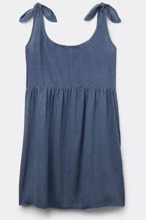 Tezenis Vestido Corto con Nudos Tela Viscosa Mujer Tamaño L