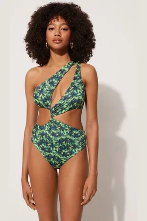 Tezenis Bañador de una Pieza Cut-Out Tropic Island Mujer Tamaño S