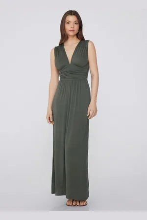 Tezenis Vestido largo de viscosa ligera con hombros anchos Mujer Tamaño L