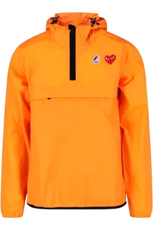 Comme des Garçons Sudadera comme des garcons sudadera hombre k-way hoodie half zip p1j502 orange talla S