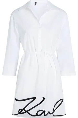 Karl Lagerfeld Vestido vestido mujer karl dna signature beach dress 240w2205 100 talla XS