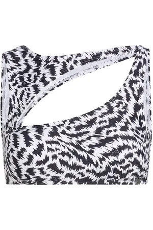 Karl Lagerfeld Bikini sujetador bikini sujetador mujer animal print asymmetrical top - 241w2219 r32 talla XS