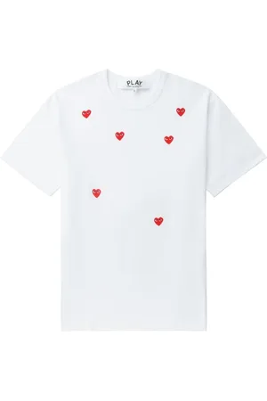 Comme des Garçons Camiseta comme des garcons camiseta hombre many heart short sleeve t-shirt - axt338051 white talla L