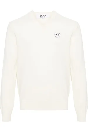 Comme des Garçons Punto comme des garcons punto hombre play white heart pullover natural color - axn064051 natural talla M