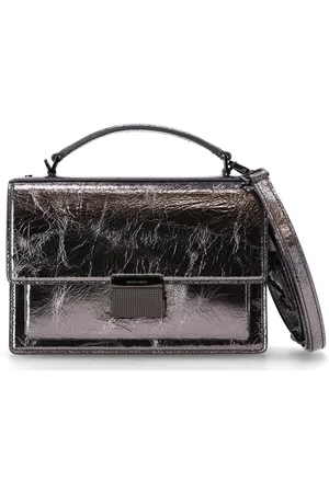 Golden Goose Handbag handbag mujer venezia bag metallic patent leather body ruthenium metal de - gwa00467a00069870323 70323 talla T/U