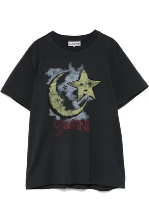 Ganni Blusa blusa mujer basic jersey moonlight relaxed t shirt - t4058 252 talla XS