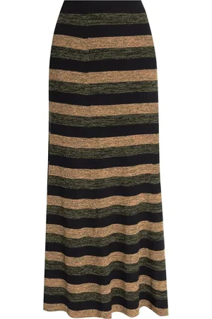 Ganni Falda falda mujer mini ribbed merino maxi skirt - k2292 999 talla M