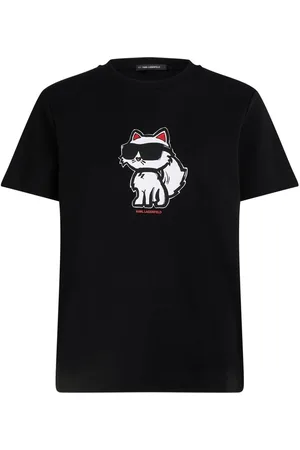 Karl Lagerfeld Top top mujer ikon sketch choupette tshirt - a1w17128 999 talla XS