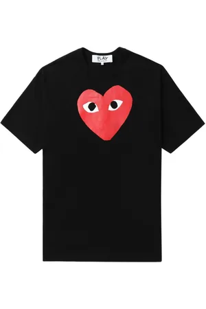 Comme des Garçons Camiseta comme des garcons camiseta hombre t-shirt logo print red heart - axt112051 black talla L
