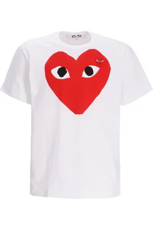 Comme des Garçons Camiseta comme des garcons camiseta hombre play t-shirt axt026051 white talla XL