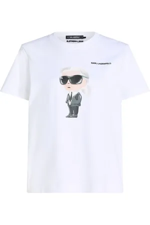 Karl Lagerfeld Top top mujer ikon aquarelle k t shirt - a1w17130 100 talla XS