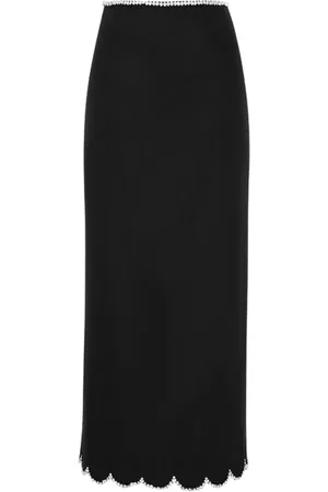 ZIMMERMANN Falda falda mujer crush scalloped midi skirt - 2734sr251 blk talla 0