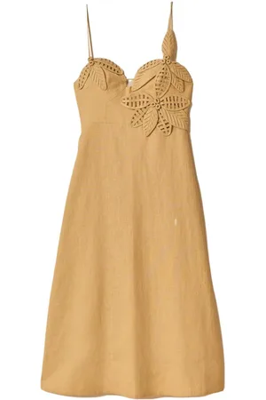 Farm Rio Vestido vestido mujer sand flowered bust midi dress - 333875 l0029 talla L