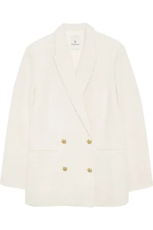 ANINE BING Outerwear outerwear mujer jasmine blazer - a0110365ivy26 ivory talla M