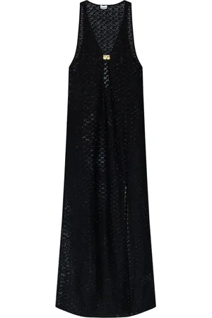 Ganni Vestido vestido mujer mesh lace long dress - t3911 099 talla 34