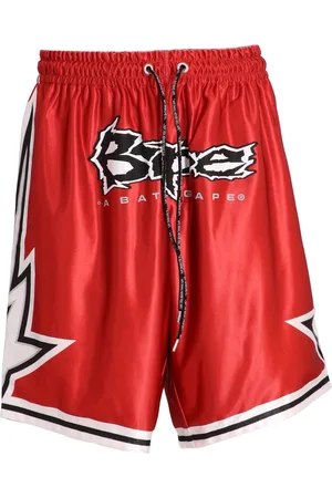 BAPE Pantalon corto pantalon corto hombre reversible basketball shorts m - 1k30153317 red talla S