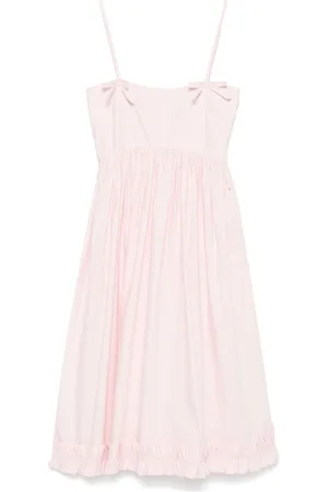Ganni Vestido vestido mujer cotton poplin strap dress - w0325 868 talla 38