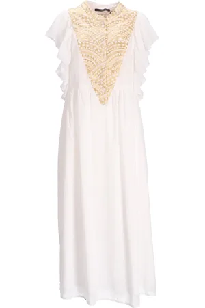 Greek Archaic Kori Vestido vestido mujer dress long new triangle rufffles - s25k330372 2101 talla XS