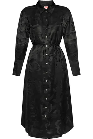 Kenzo Vestido vestido mujer peonies midi shirt dress - ff52ro4049jr 99 talla 38