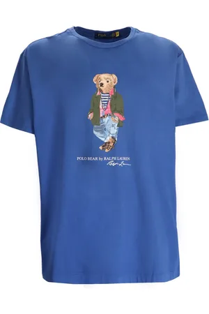 Ralph Lauren Camiseta camiseta hombre sscnclsm9-short sleeve-t-shirt - 710958193001 cr24 nw iris blu sw explr bear talla S