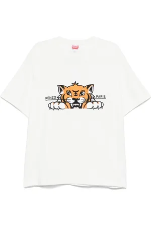 Kenzo Camiseta camiseta hombre gots happy tiger embroidered oversize tshirt - ff55ts5264si 02 talla M