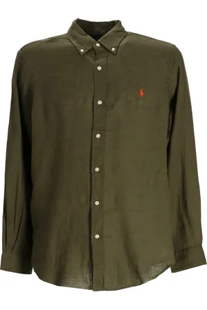 Ralph Lauren Camiseria camiseria hombre cubdppcs-long sleeve-sport shirt - 710966294004 new olive talla XL