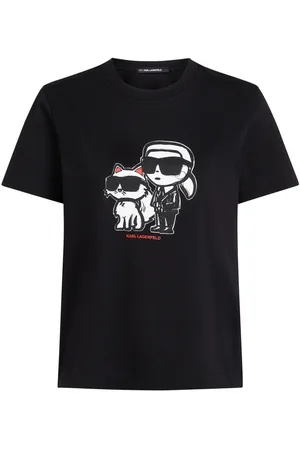Karl Lagerfeld Top top mujer ikon sketch duo t shirt - a1w17129 999 talla XS