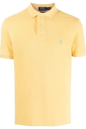 Ralph Lauren Polo polo hombre sskccmslm1-short sleeve-knit - 710782592021 corn yellow c6103 talla M