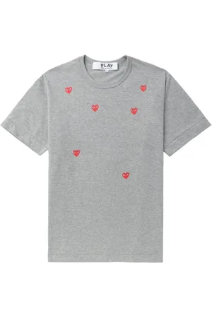 Comme des Garçons Camiseta comme des garcons camiseta hombre many heart short sleeve t-shirt - axt338051 grey talla S