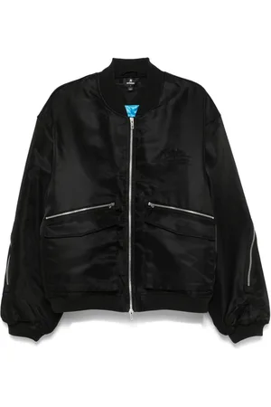 Represent Outerwear outerwear hombre zip back bomber jacket - mlm1036 jet black talla M