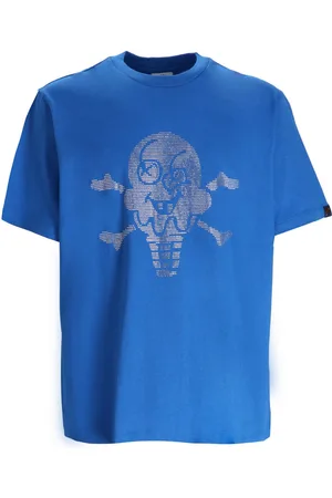 ICECREAM Camiseta camiseta hombre rhinestone cones & bones t-shirt - ic24484 blue talla M
